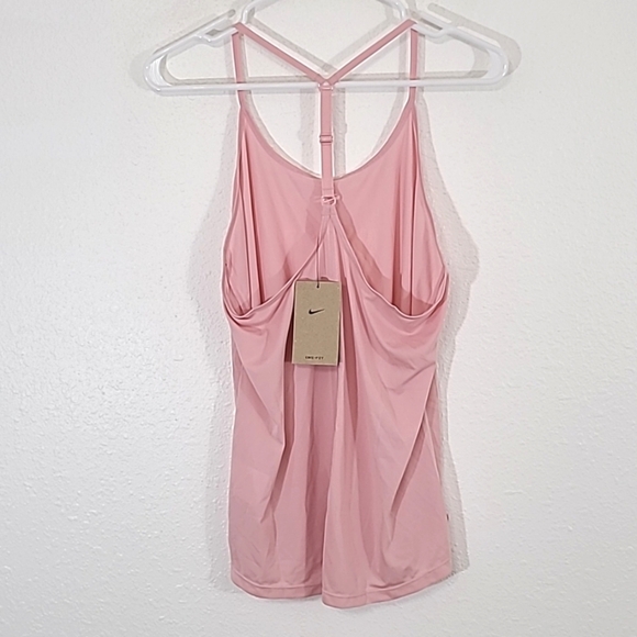*NWT* NIKE Women's Pink Training Adjustable T-Back Tank w/Front Logo, size M - Picture 4 of 7